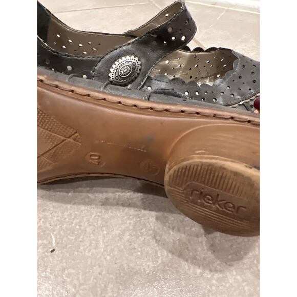 Rieker Anti-Stress Mary Jane Shoes – Size 40 (US women's 9) – Grey - Picture 6 of 6